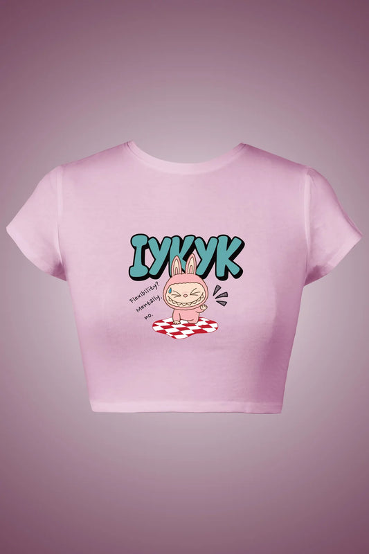 IYKYK GRAPHIC CROP TOP