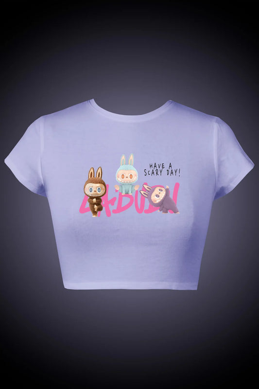 SCARY DAY GRAPHIC CROP TOP