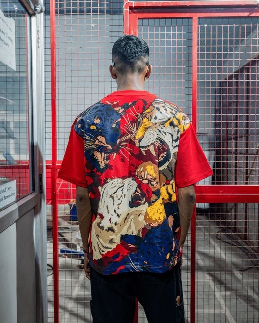 Rival Roar Tiger Red Tee