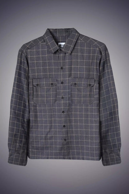NAVY BLUE CHECKED SHACKET