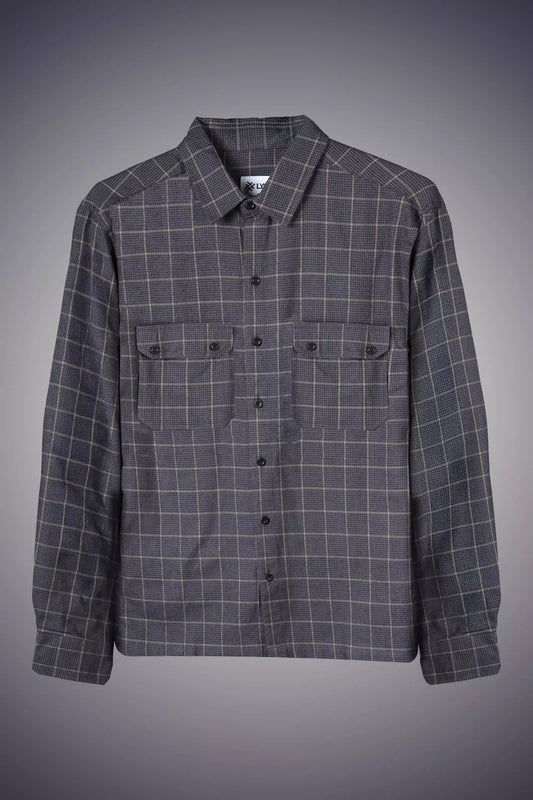 NAVY BLUE CHECKED SHACKET