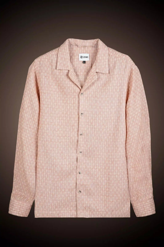 DUSTY ROSE JACQUARD FULL SLEEVE SHIRT
