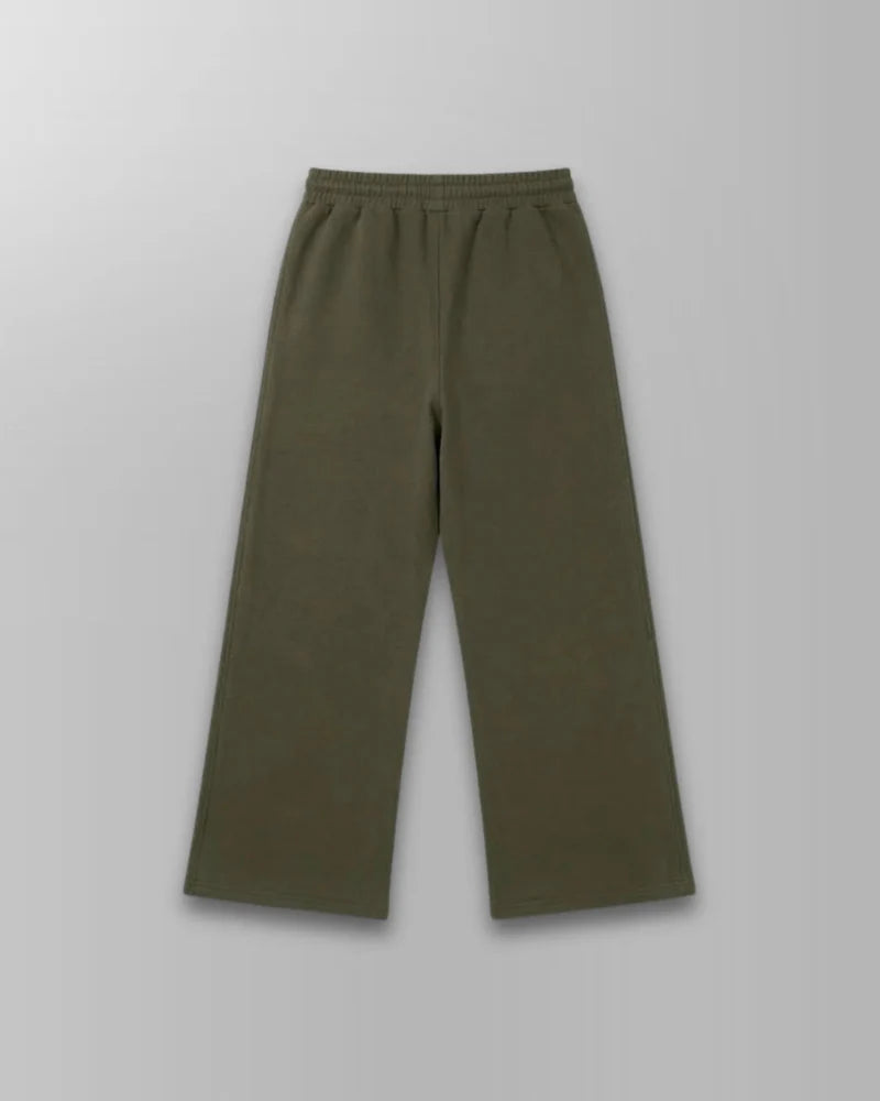 Straight Fit Track Pants - Olive