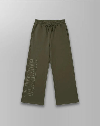 Straight Fit Track Pants - Olive