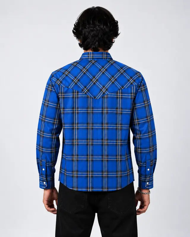 BLUE CHECKED SHIRT
