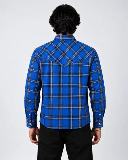 BLUE CHECKED SHIRT