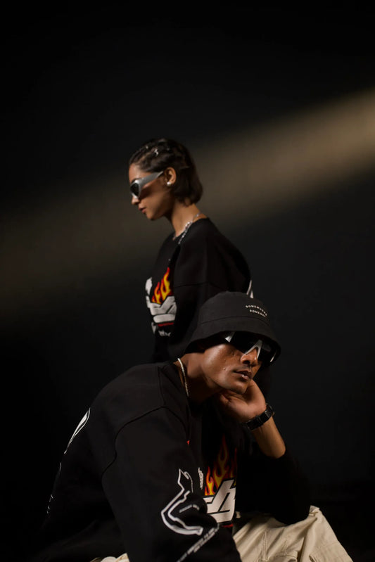 Black Racing Sweatshirt