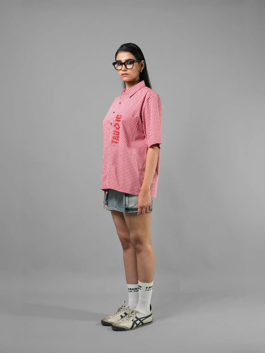 Too Much - Red Gingham Shirt