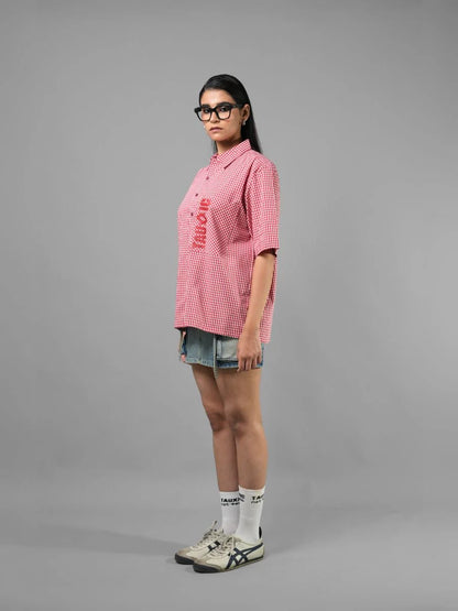 Too Much - Red Gingham Shirt