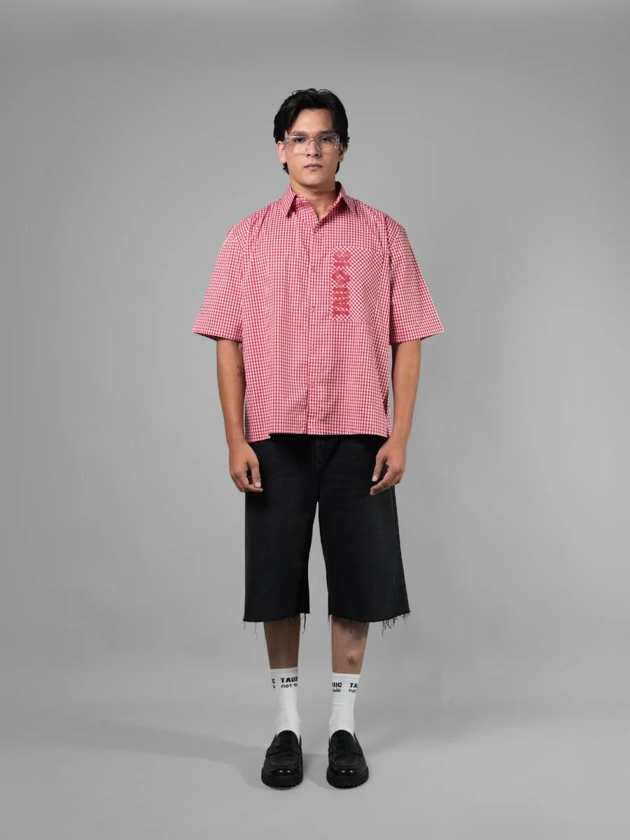 Too Much - Red Gingham Shirt