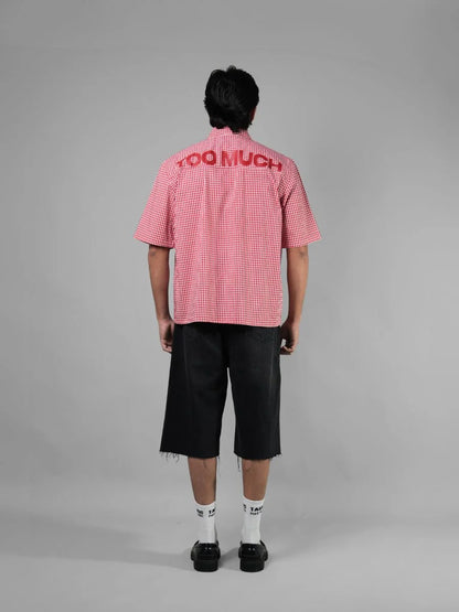 Too Much - Red Gingham Shirt