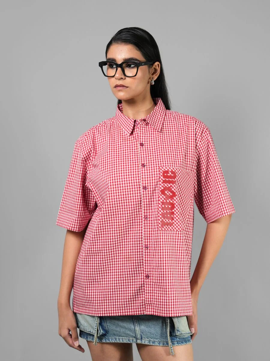 Too Much - Red Gingham Shirt