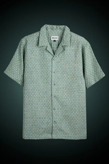 BLUE TEXTURED TURKISH WEAVE SHIRT