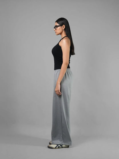 Wide Leg Lounge Pants - Grey