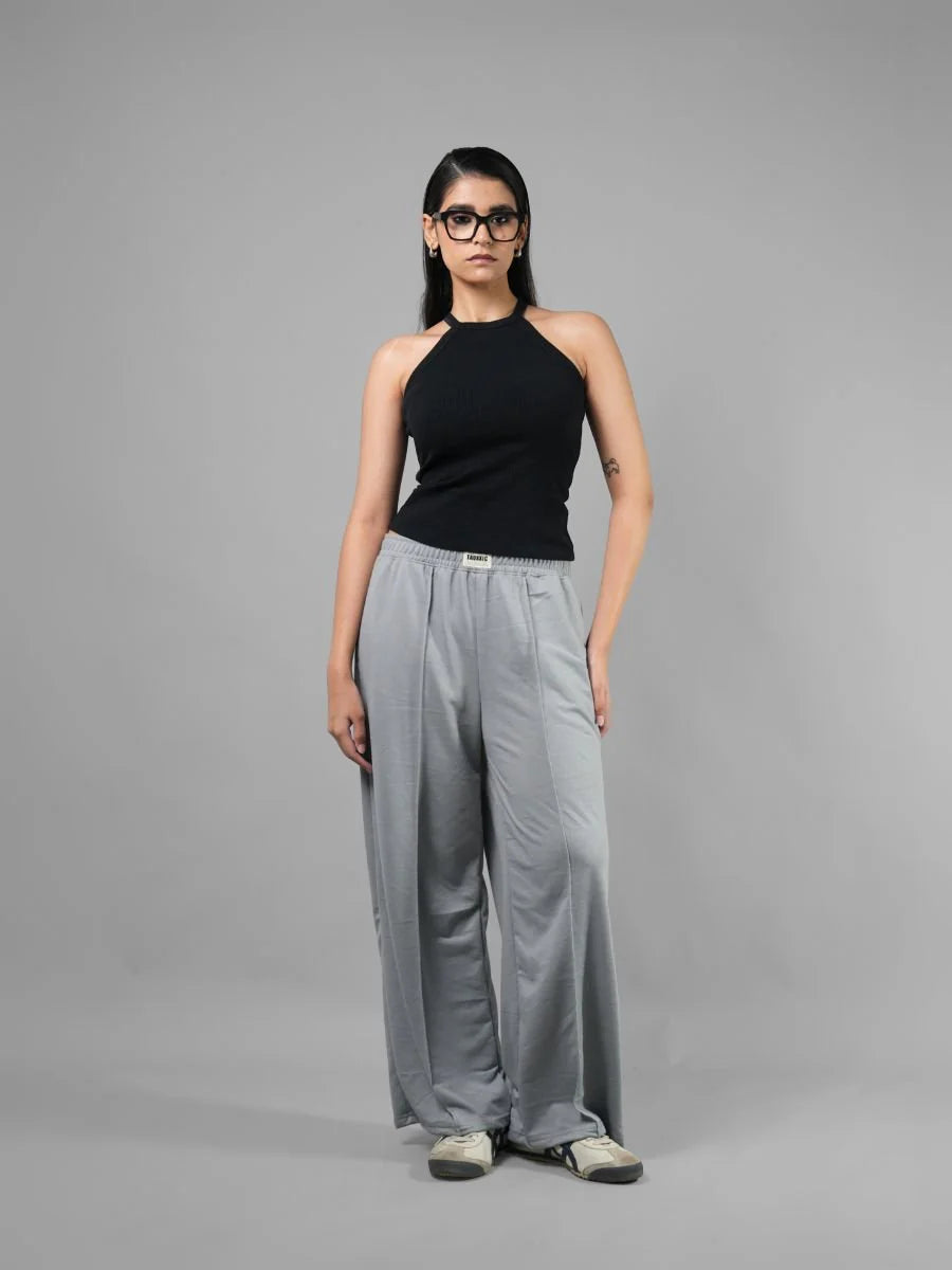 Wide Leg Lounge Pants - Grey