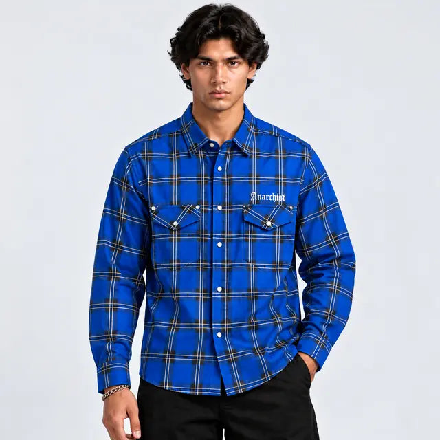 BLUE CHECKED SHIRT